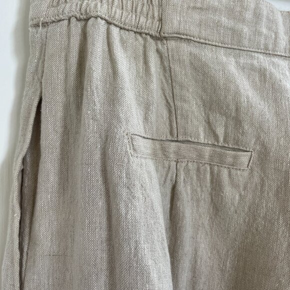 Anthropologie x Sovere Linen Wide Leg Pleated Pants Trousers Small 4-6 - Picture 9 of 16